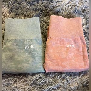 aybl seamless camo leggings bundle
